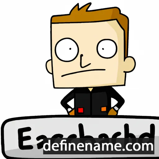 cartoon of the name Eckhardt