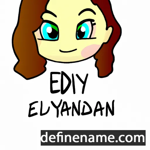 cartoon of the name Edalyn