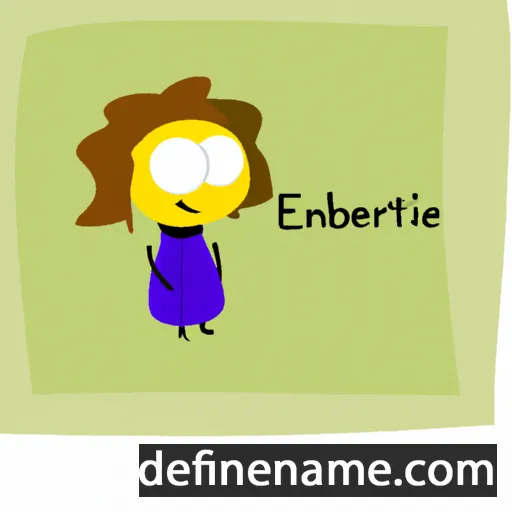 cartoon of the name Edbertine