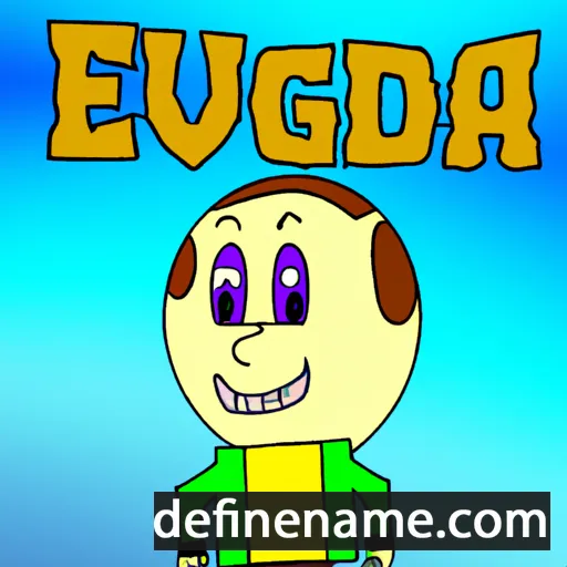 cartoon of the name Edburga