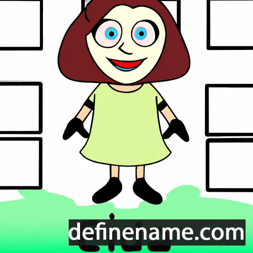 cartoon of the name Eddna