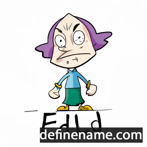 cartoon of the name Edel