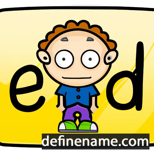 cartoon of the name Edel