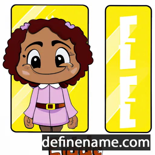 cartoon of the name Edele