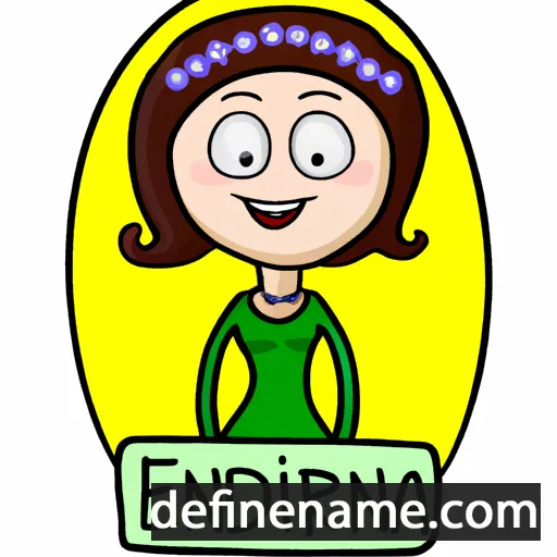 cartoon of the name Ederina