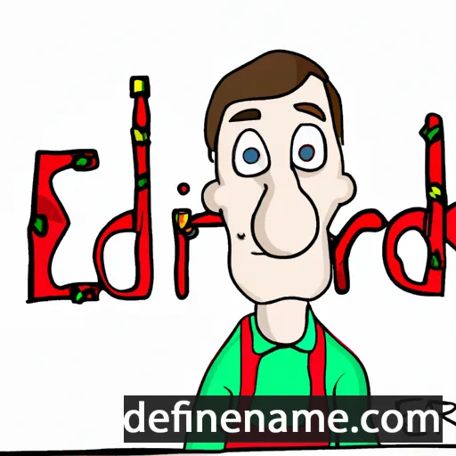 cartoon of the name Edert