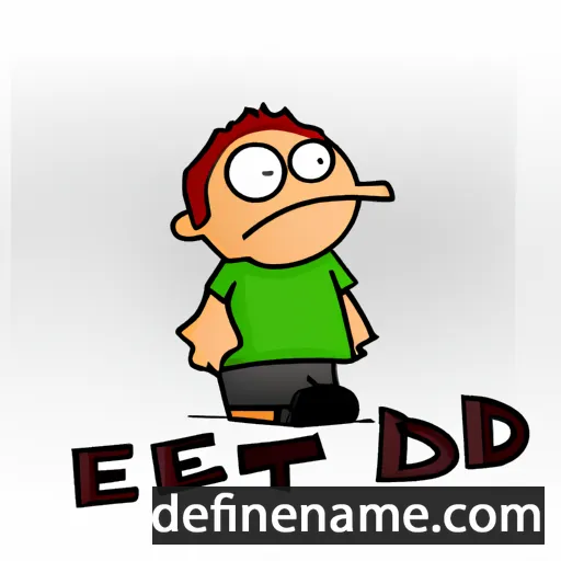 cartoon of the name Edet