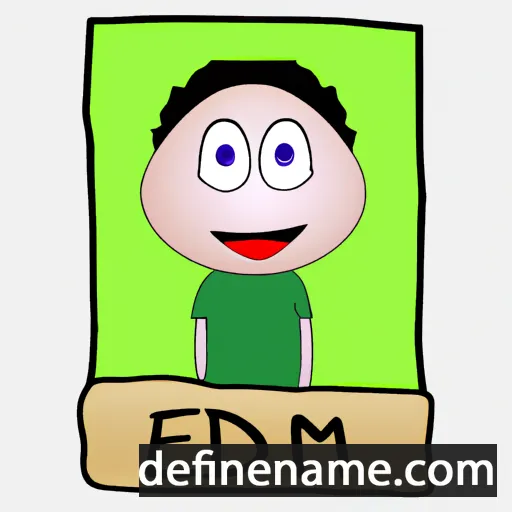 cartoon of the name Edhem