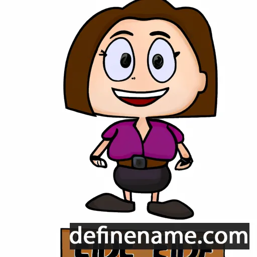 cartoon of the name Edie