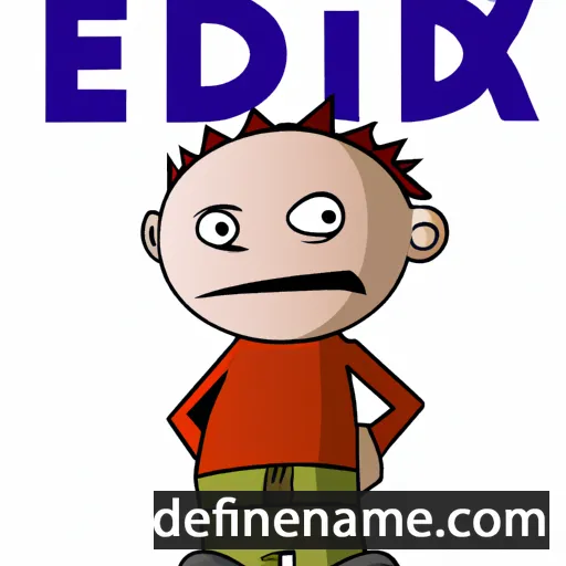 cartoon of the name Edik