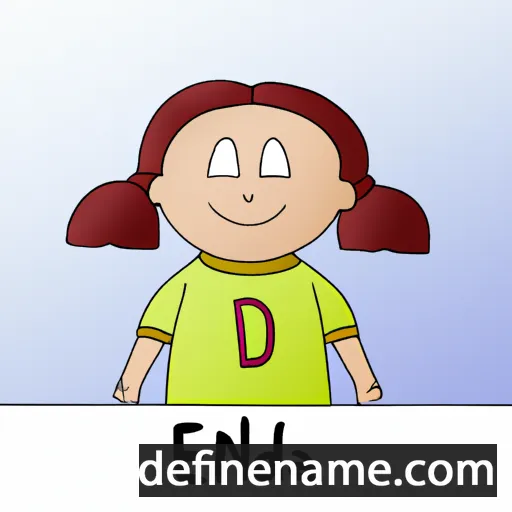 cartoon of the name Edina