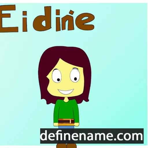 cartoon of the name Edine