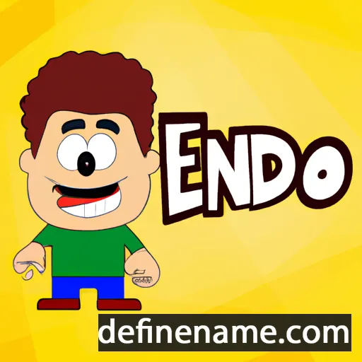 cartoon of the name Edinho