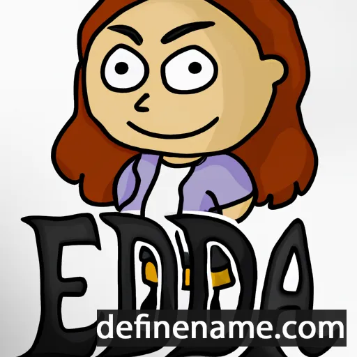 cartoon of the name Editta