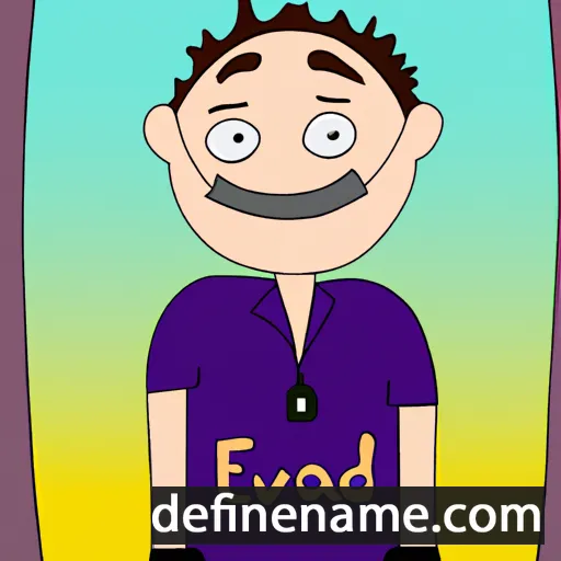 cartoon of the name Edivan