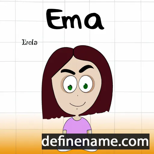 cartoon of the name Edma