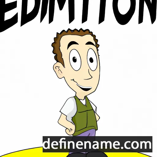 cartoon of the name Edmont