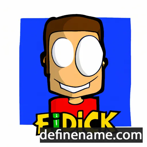 cartoon of the name Edrick