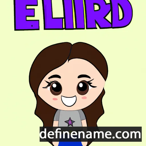 cartoon of the name Edrilyn