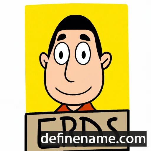 cartoon of the name Edris