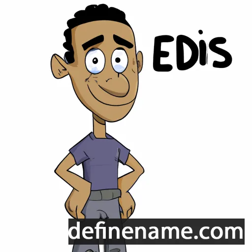 cartoon of the name Edris