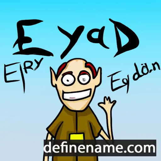 cartoon of the name Edryd