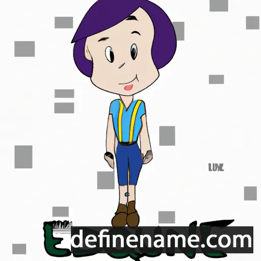 cartoon of the name Eduene