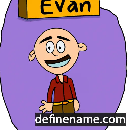 cartoon of the name Edvan