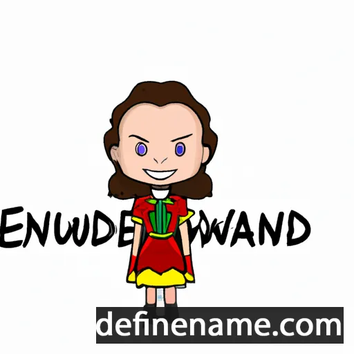 cartoon of the name Edwardine