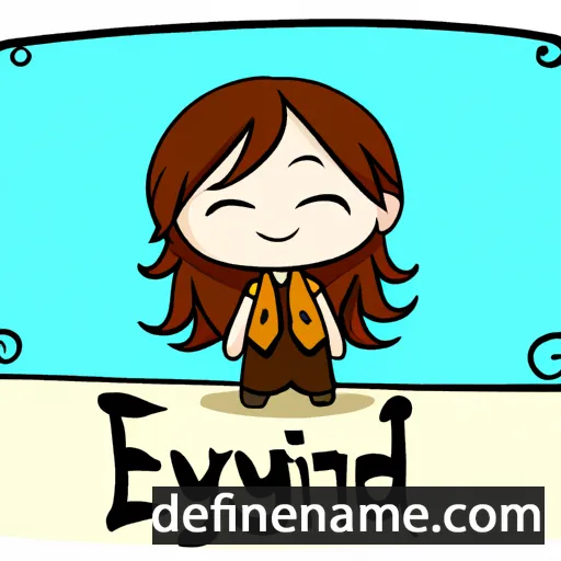 cartoon of the name Edynn