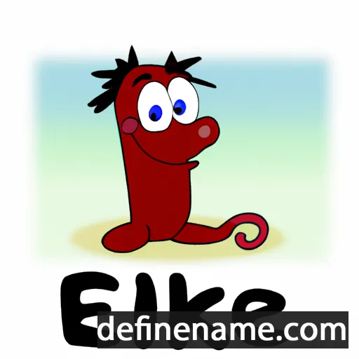 cartoon of the name Eelkje