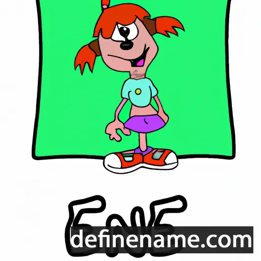 cartoon of the name Eenie