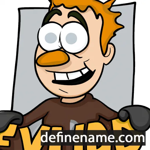 cartoon of the name Eevald