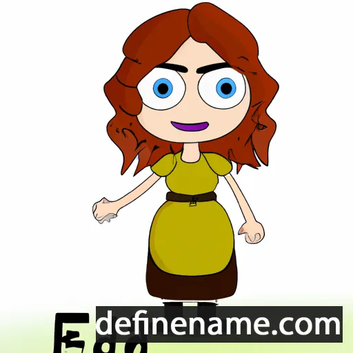 cartoon of the name Efleda