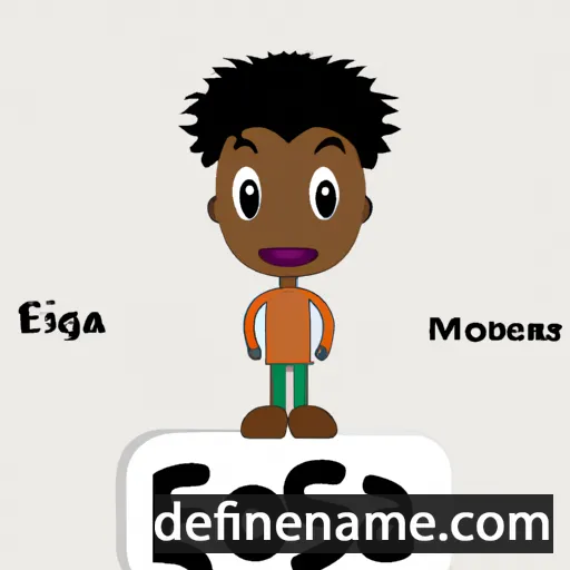 cartoon of the name Efosa