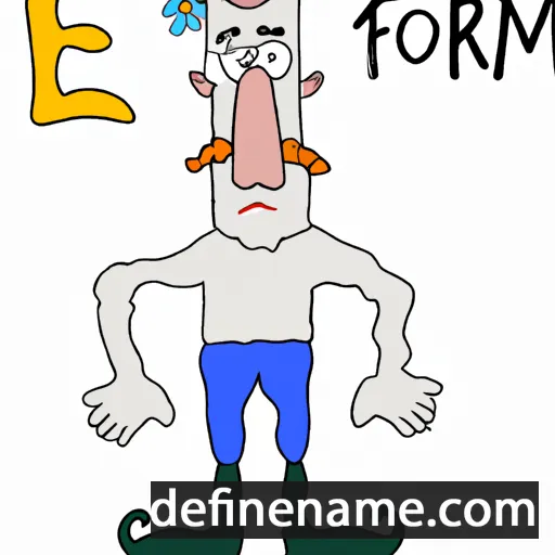 cartoon of the name Efroim