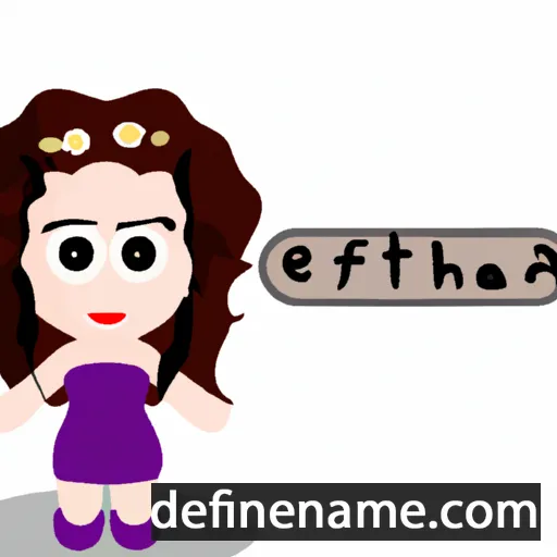 cartoon of the name Eftihia