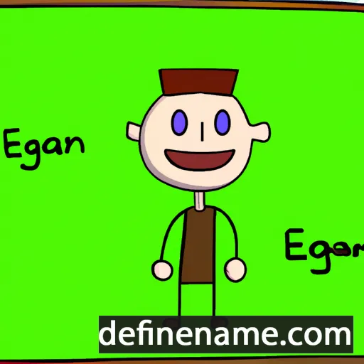 cartoon of the name Egan