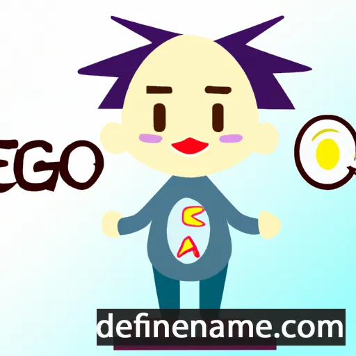 cartoon of the name Egao