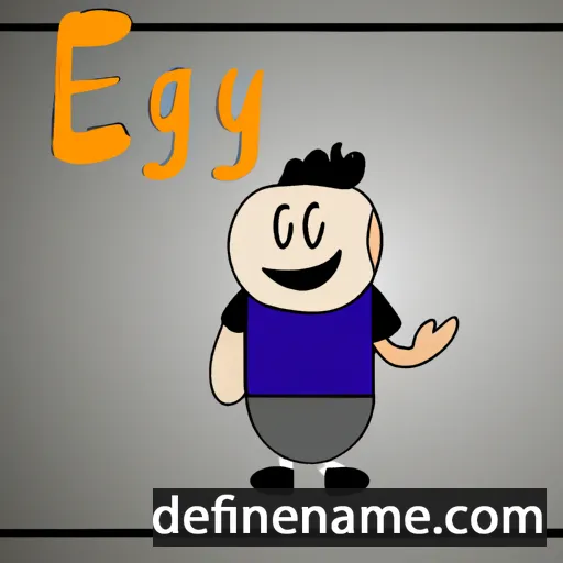 cartoon of the name Egay