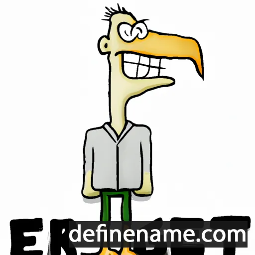 cartoon of the name Egert