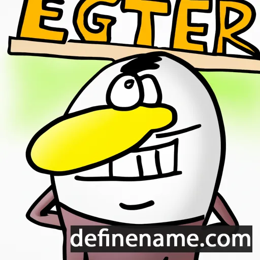 cartoon of the name Eggert