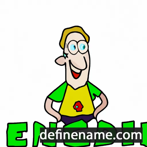 cartoon of the name Eginhard