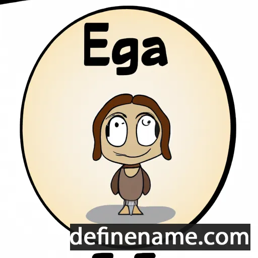 cartoon of the name Egla