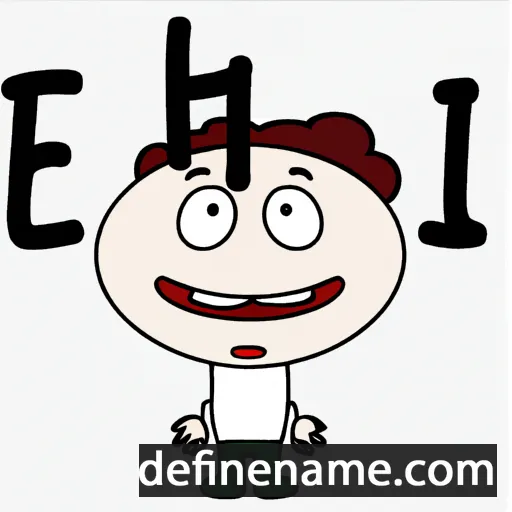 cartoon of the name Ehi