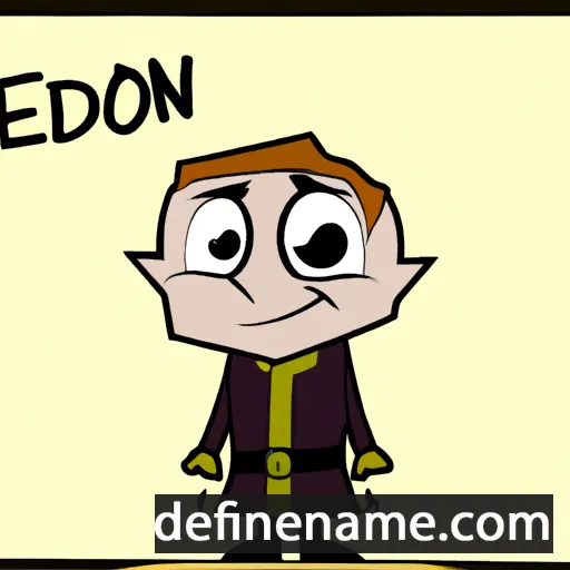 cartoon of the name Eiddon