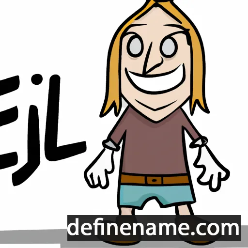 cartoon of the name Eigil