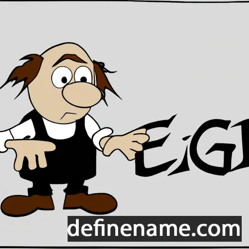 cartoon of the name Eigill