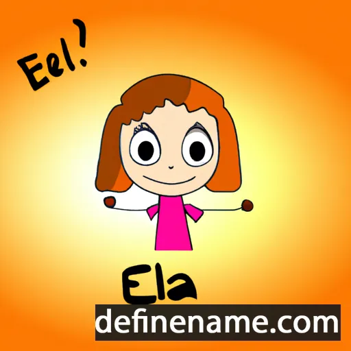 cartoon of the name Eila