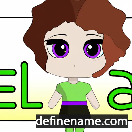 cartoon of the name Eila